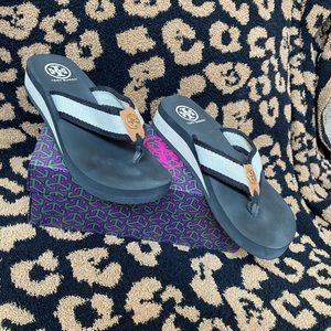 Tory Burch Wedge Flip Flops